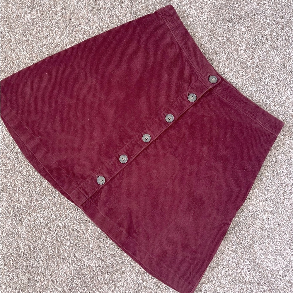 abercrombie & fitch button front skirt size 4